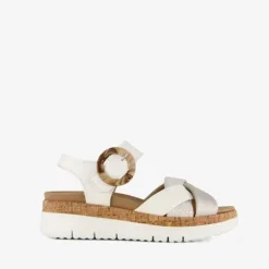 Hush Puppies Leren dames sandalen wit Best