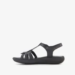 Hush Puppies Leren dames sandalen zwart