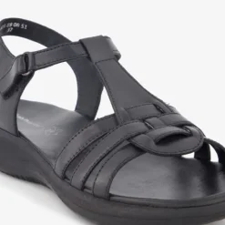 Hush Puppies Leren dames sandalen zwart