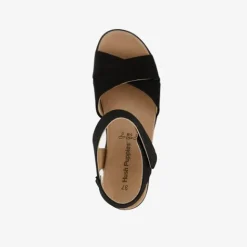Hush Puppies Leren dames sandalen zwart Outlet