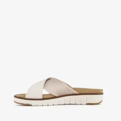 Hush Puppies Leren dames slippers beige