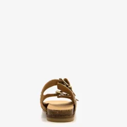 Harper Leren dames slippers met panterprint Online