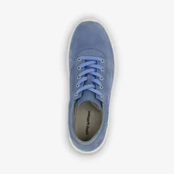 Hush Puppies Leren dames sneakers blauw Outlet
