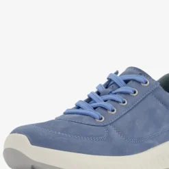 Hush Puppies Leren dames sneakers blauw Outlet