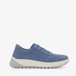 Hush Puppies Leren dames sneakers blauw Outlet