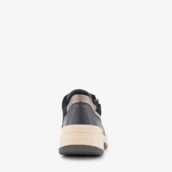 Hush Puppies Leren dames sneakers zwart bruin Outlet