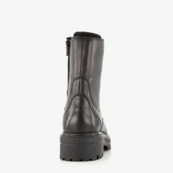 Harper Leren dames veterboots zwart Outlet