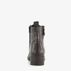 Hush Puppies Leren dames veterlaarsjes zwart Clearance