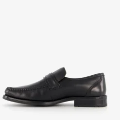 Van Beers Leren heren instapper zwart Outlet