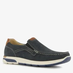 Hush Puppies Leren heren instappers blauw Online