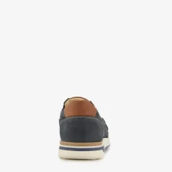 Hush Puppies Leren heren instappers blauw Online