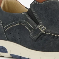 Hush Puppies Leren heren instappers blauw Online