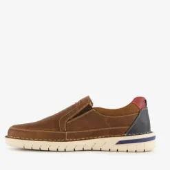 Hush Puppies Leren heren instappers cognac Sale