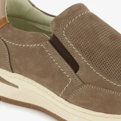 Hush Puppies Leren heren instappers grijs Discount