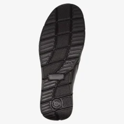 Hush Puppies Leren heren instappers zwart Outlet