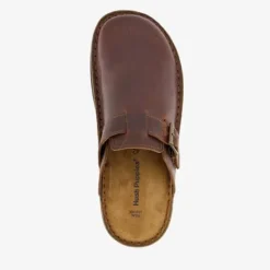 Hush Puppies Leren heren pantoffels bruin Hot