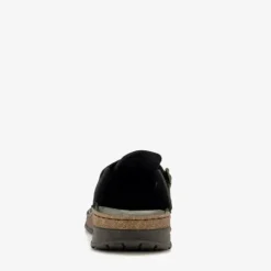 Hush Puppies Leren heren pantoffels zwart Clearance