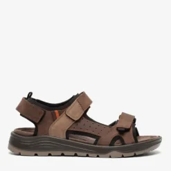 Hush Puppies Leren heren sandalen bruin Outlet