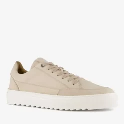 Van Beers Leren heren sneakers beige Hot