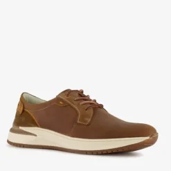 Hush Puppies Leren heren sneakers cognac Sale