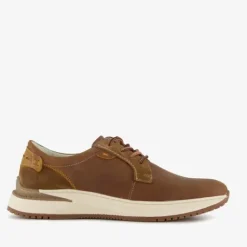 Hush Puppies Leren heren sneakers cognac Sale
