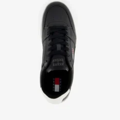 Tommy Hilfiger Leren heren sneakers zwart Hot