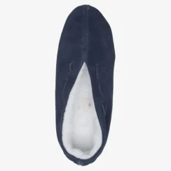 Thu!s Leren heren Spaanse sloffen blauw