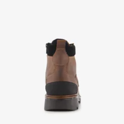 Output Leren heren veterboots bruin Clearance