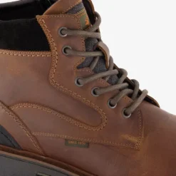 Output Leren heren veterboots bruin Clearance