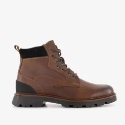 Output Leren heren veterboots bruin Clearance