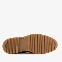 Van Beers Leren heren veterboots bruin Clearance