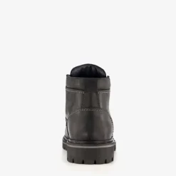 Van Beers Leren heren veterboots zwart