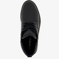 Van Beers Leren heren veterboots zwart