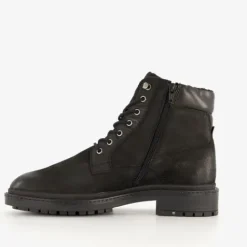 Van Beers Leren heren veterboots zwart Hot