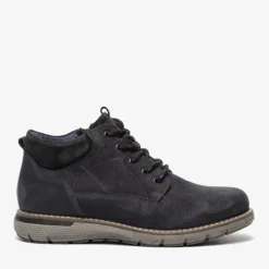 Hush Puppies Leren heren veterschoenen blauw Online