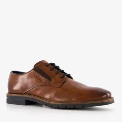 Bugatti Leren heren veterschoenen cognac bruin Discount