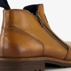 Bugatti Leren herenschoenen cognac bruin Clearance