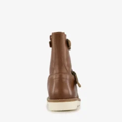 Groot Leren jongens boots cognac Hot