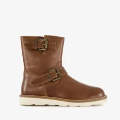 Groot Leren jongens boots cognac Hot