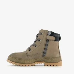 TwoDay Leren jongens boots taupe New
