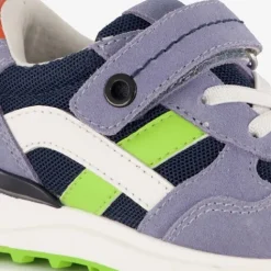 TwoDay Leren jongens sneakers blauw groen Clearance