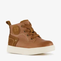 Stap Leren jongens veterboots cognac bruin Clearance