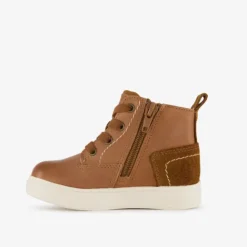 Stap Leren jongens veterboots cognac bruin Clearance