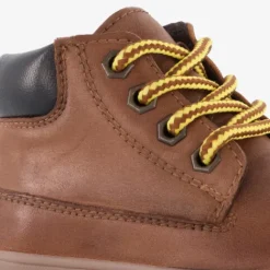 Groot Leren jongens veterschoenen cognac Discount
