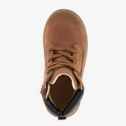 Stap Leren jongens veterschoenen bruin New