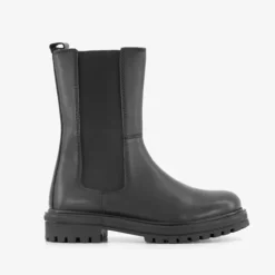 Groot Leren meisjes Chelsea boots zwart Best