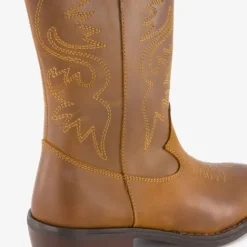 Groot Leren meisjes cowboylaarsjes cognac Discount