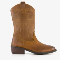 Groot Leren meisjes cowboylaarsjes cognac Discount