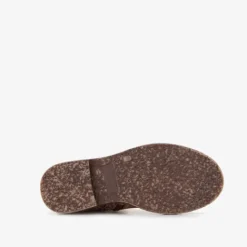 Groot Leren meisjes enkellaarsjes met panterprint details goud Best