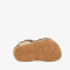 Groot Leren meisjes sandalen goud dierenprint Discount